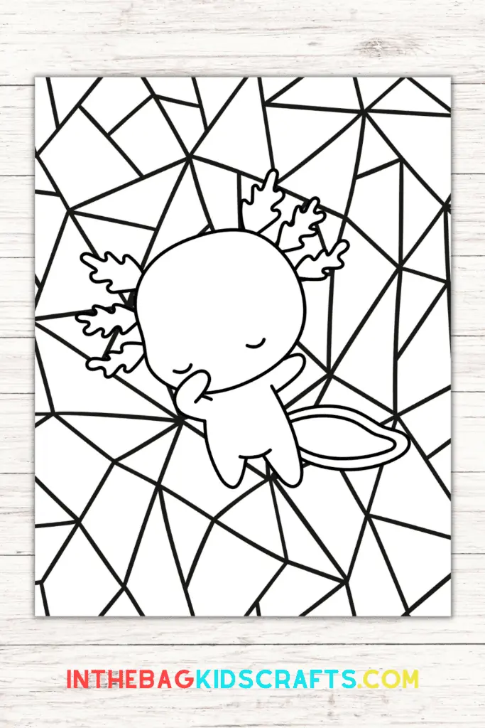 Axolotl coloring pages free printables â in the bag kids crafts