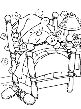 Teddy bears coloring page