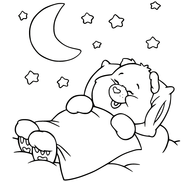 Care bears coloring pages printable for free download