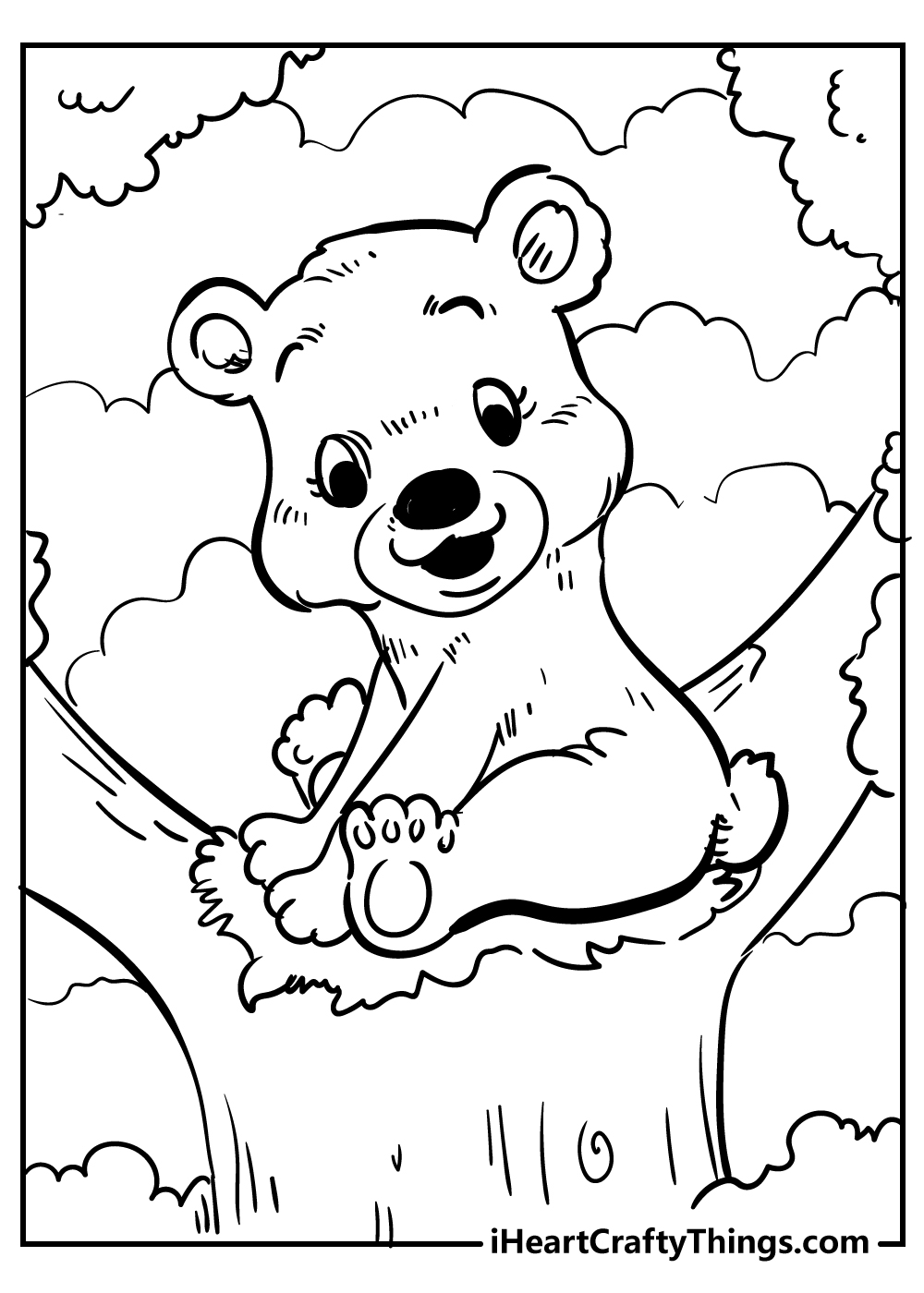 Bear coloring pages free printables