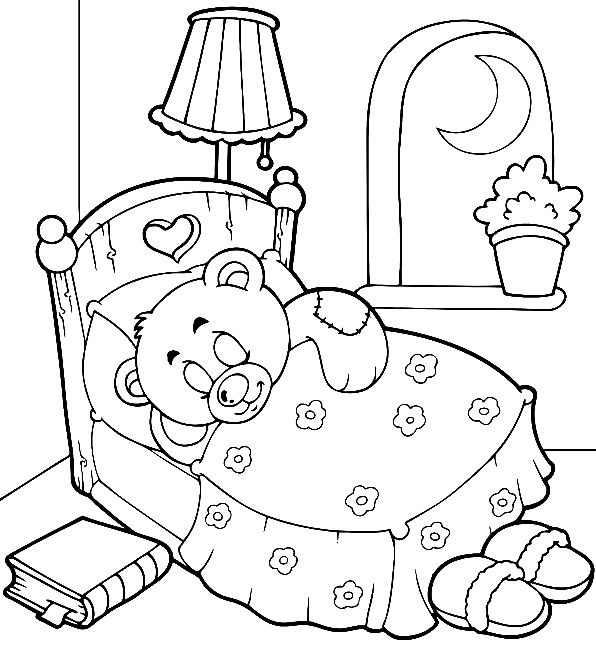 Teddy bear coloring pages printable for free download