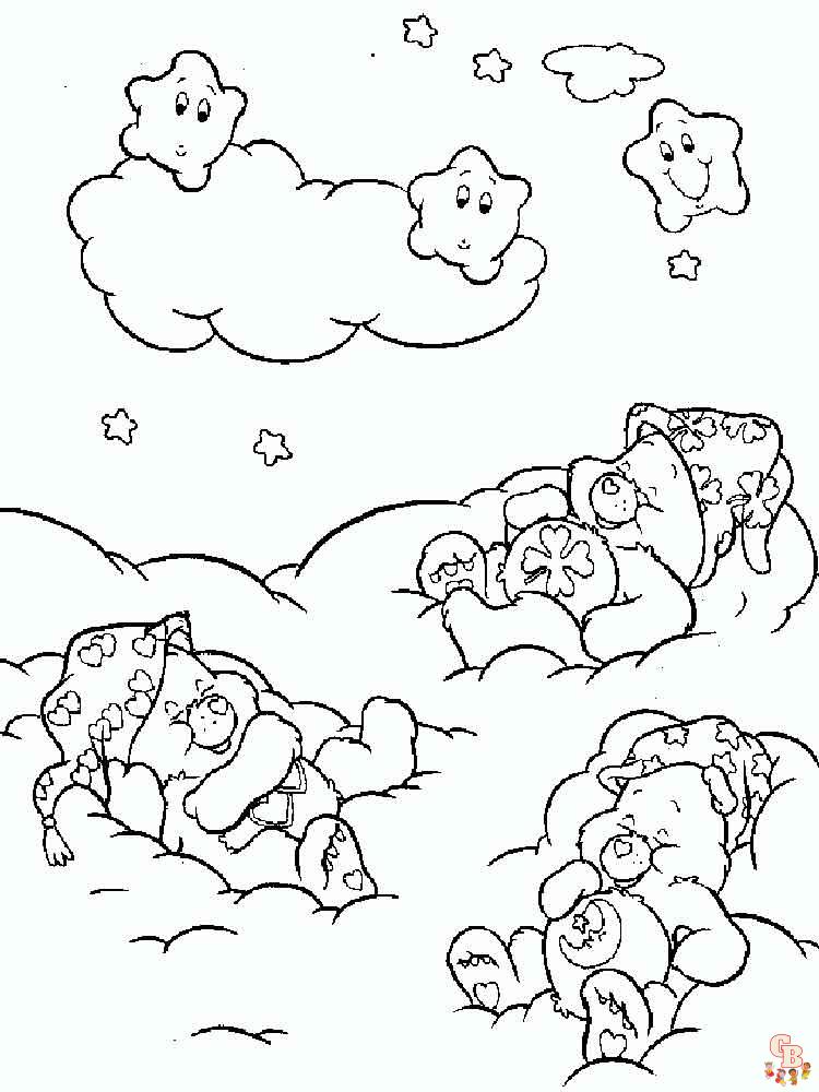 Care bears coloring pages