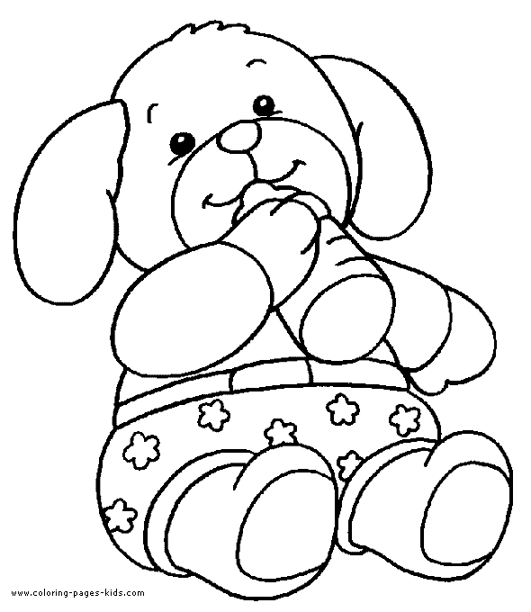 Teddy bear color sheet