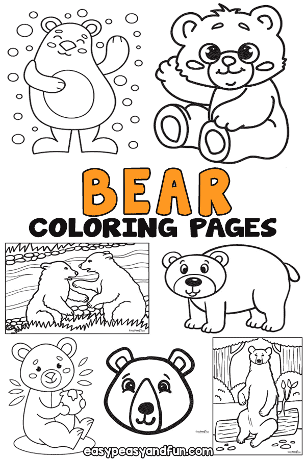 Bear coloring pages