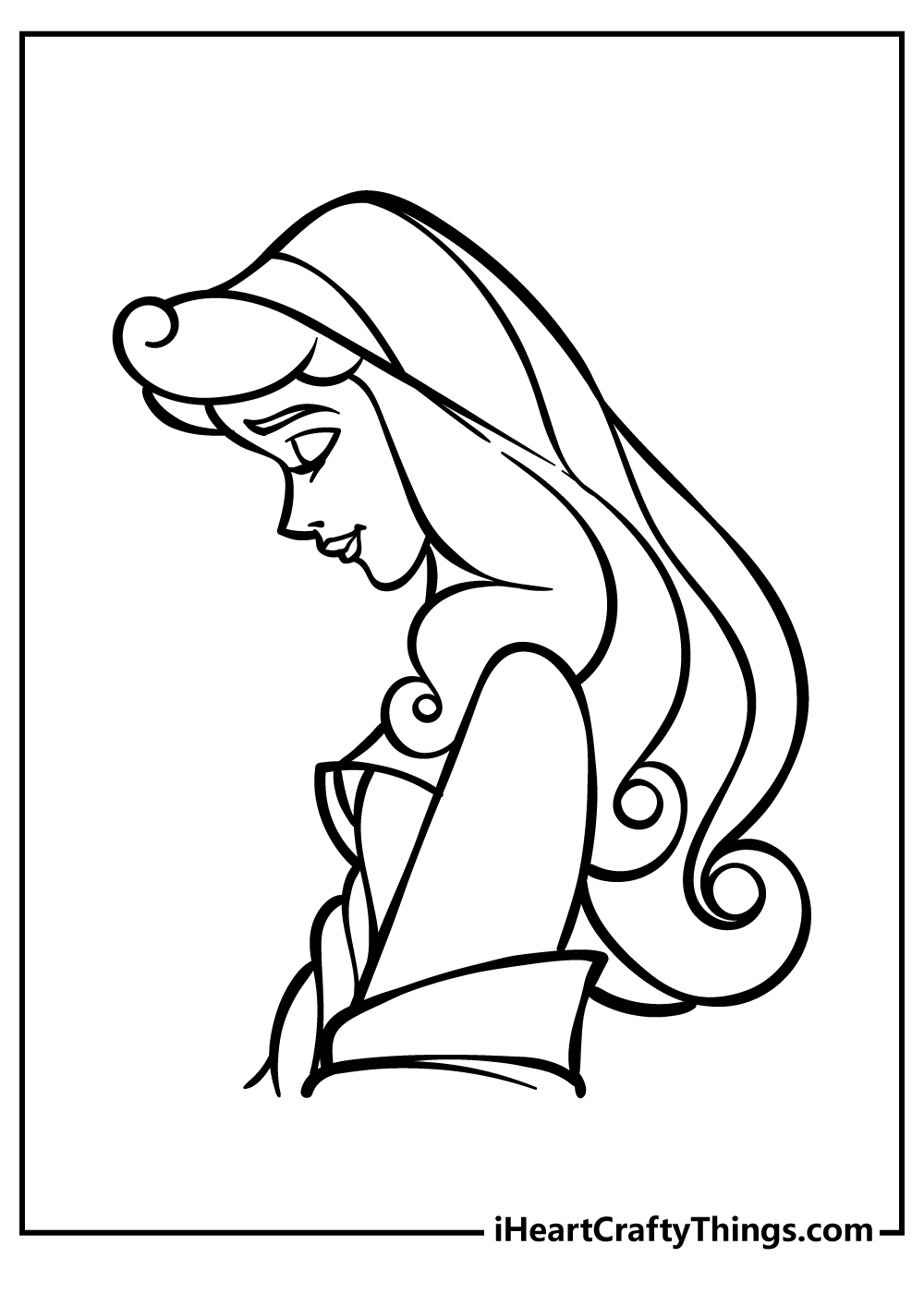 Sleeping beauty coloring pages free printables