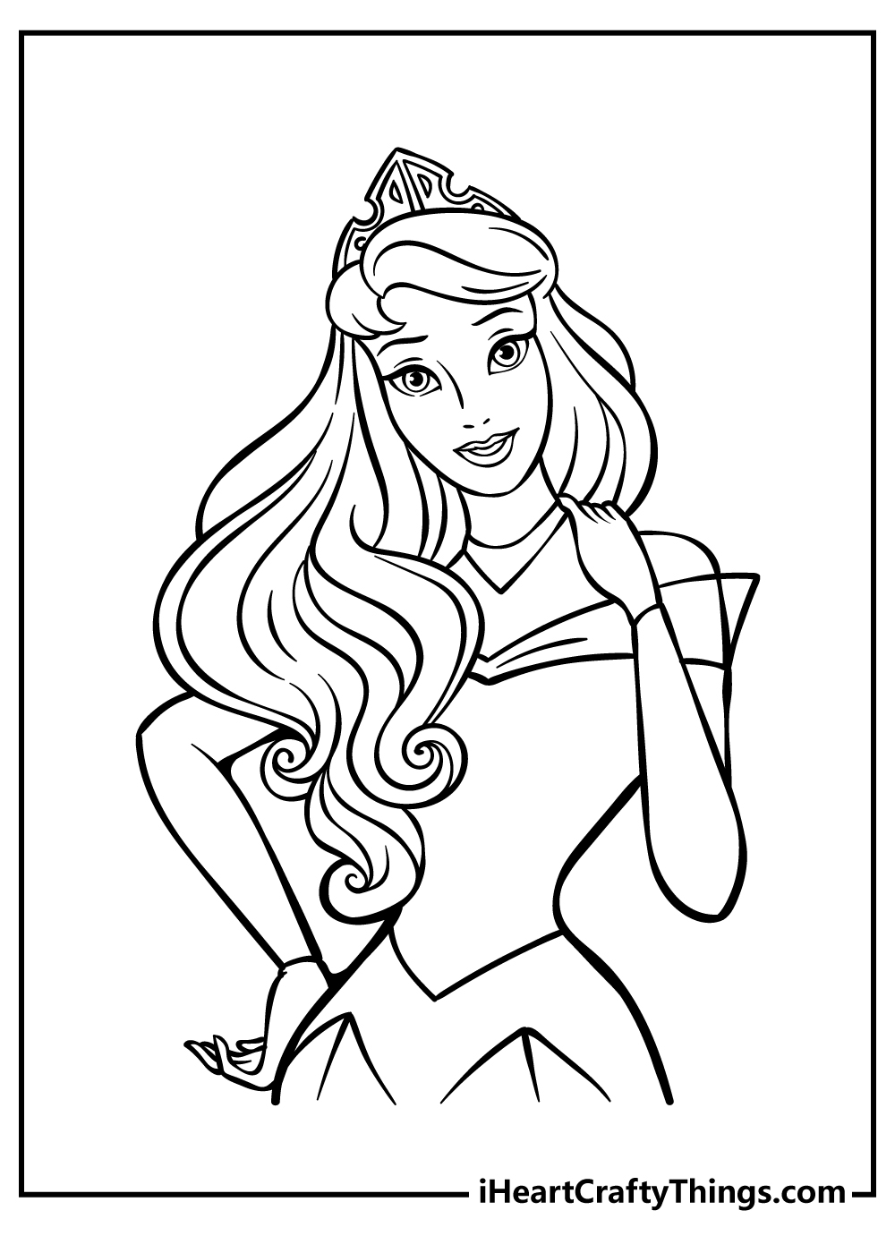 Sleeping beauty coloring pages free printables