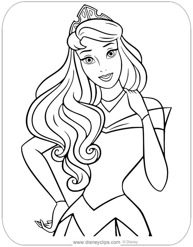 Color in princess aurora sleeping beauty coloring pages disney princess coloring pages princess coloring pages