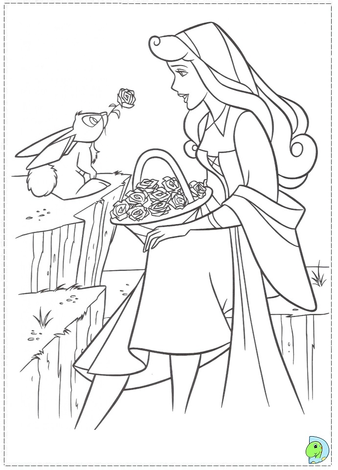 Sleeping beauty coloring page aurora coloring page