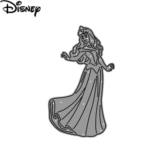 Disney princess aurora metal cutting dies sleeping beauty cut dies for diy scrapbooking crafts embossing for album paper card