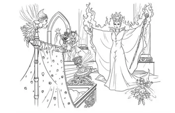 Maleficent coloring pages