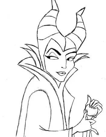 Maleficent coloring pages