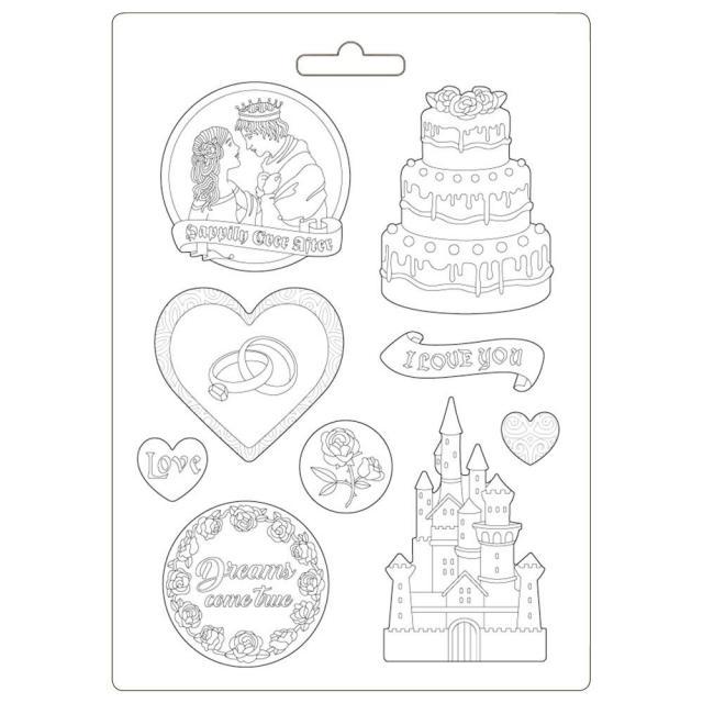 Stamperia soft moulds a sleeping bety castle and cake â bevs cross crafts