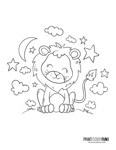 Lion clipart coloring pages with fun crafts facts activities for curious kids at