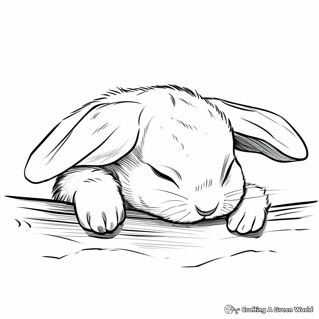 Baby bunny coloring pages