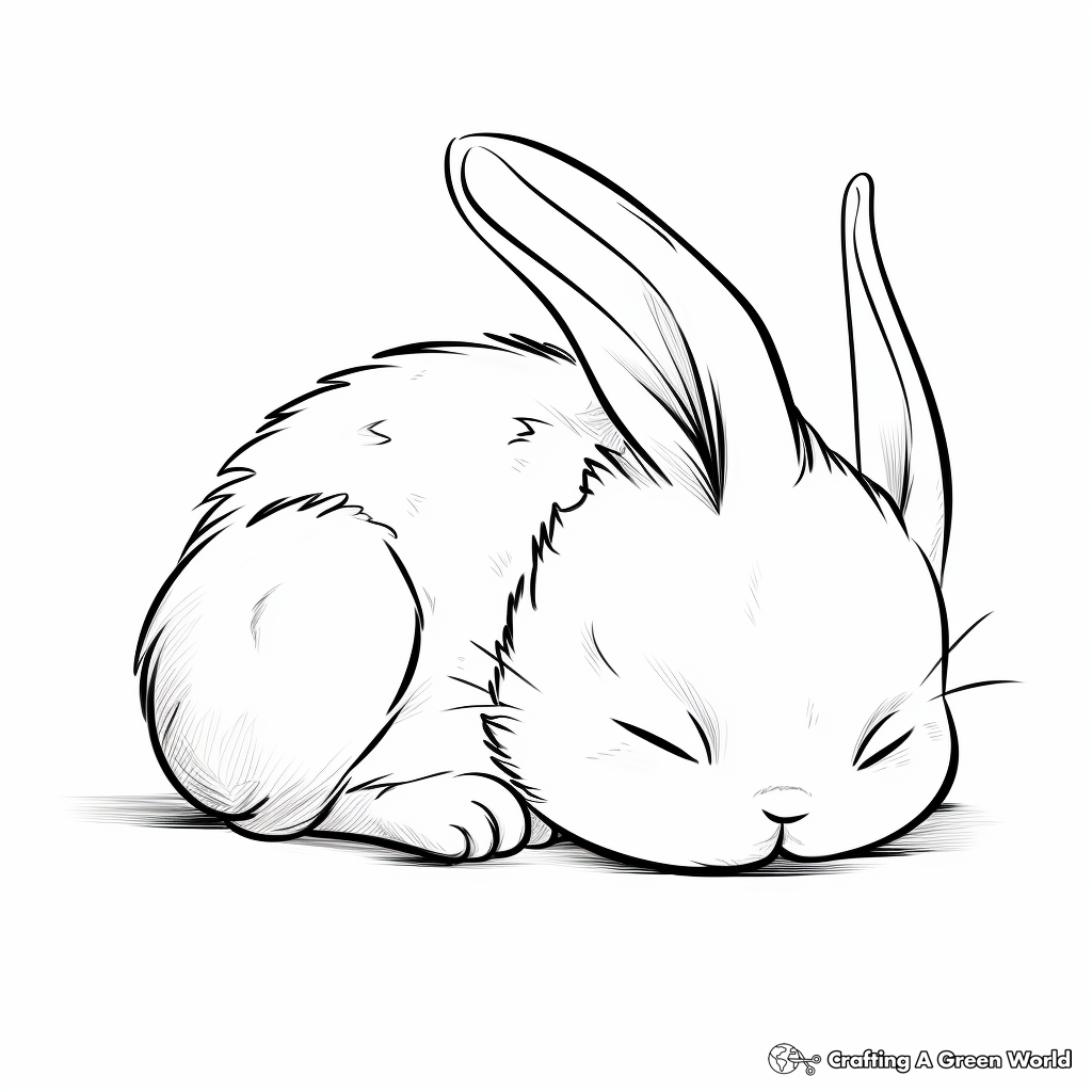 Baby bunny coloring pages