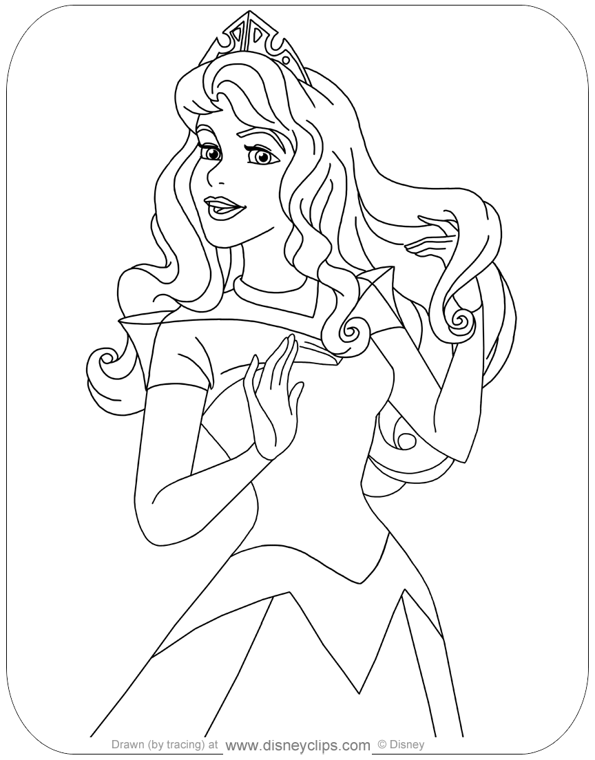 Sleeping beauty coloring pages