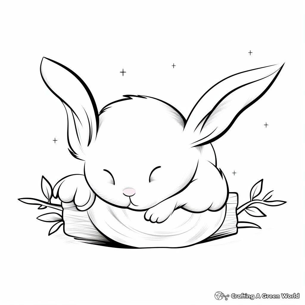 Baby bunny coloring pages