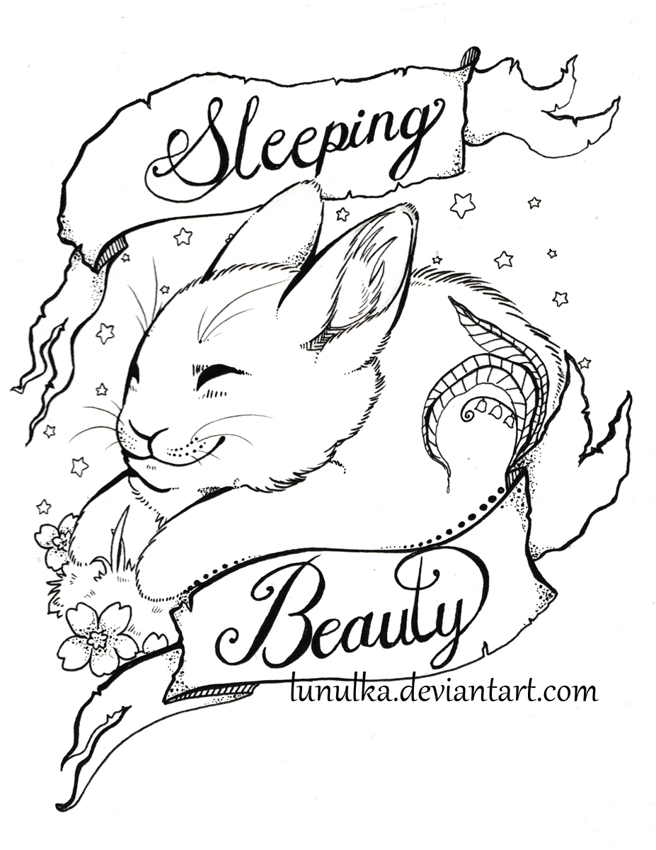 Sleeping beauty tattoo project by lunula