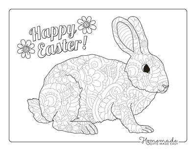 Free easter coloring pages for kids adults