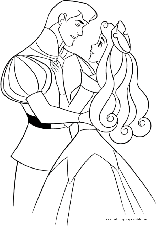 Sleeping beauty coloring pages