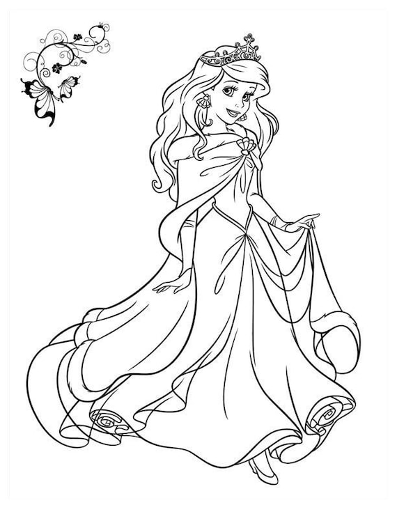 Sleeping beauty coloring bundle