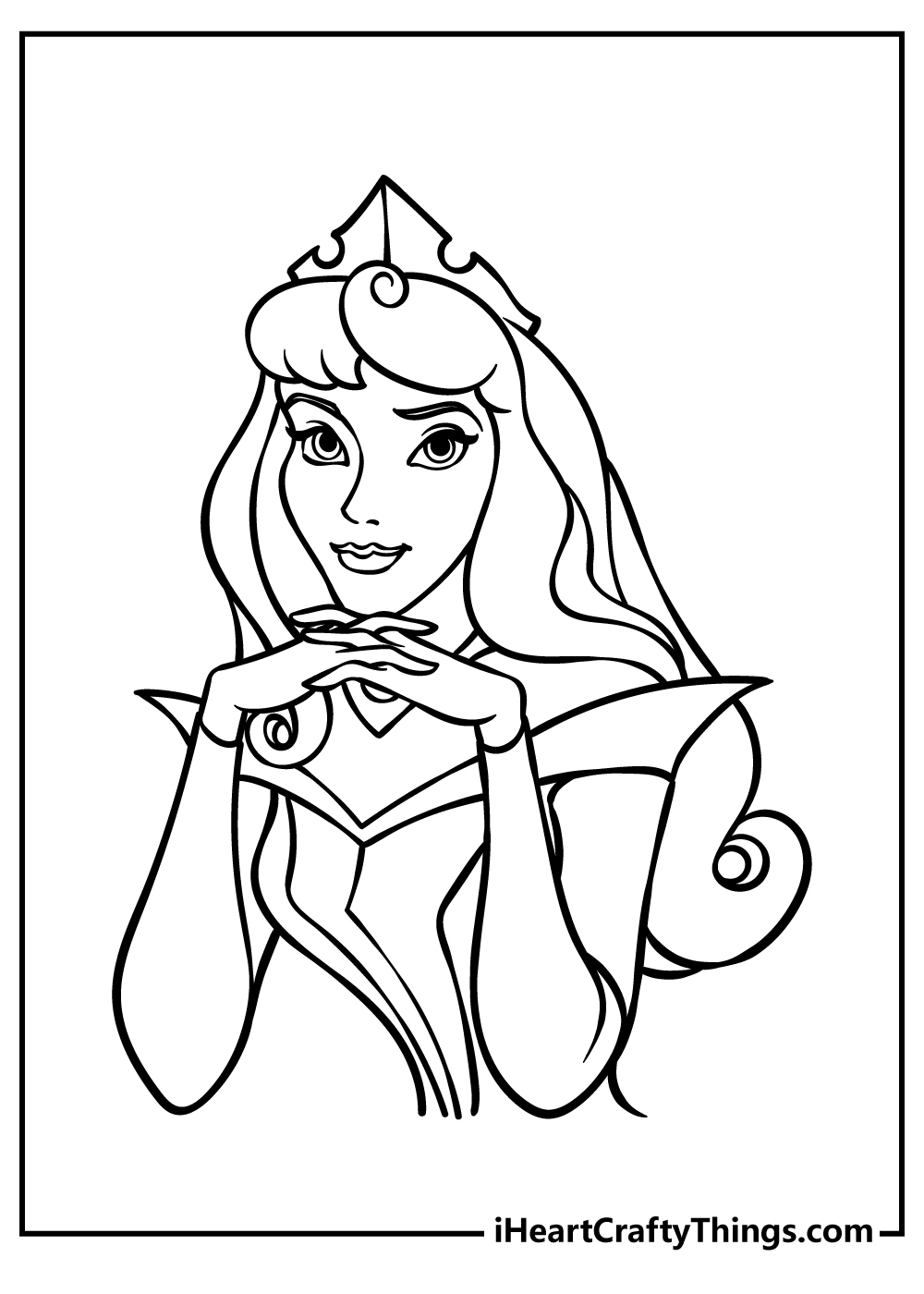 Sleeping beauty coloring pages free printables