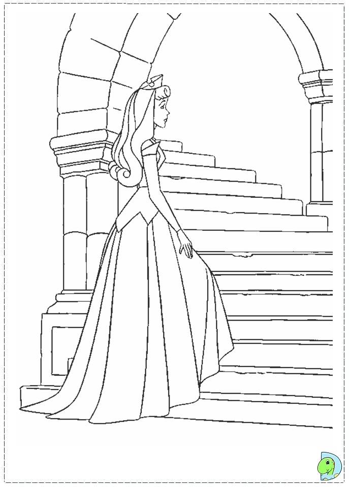 Sleeping beauty coloring page aurora coloring page