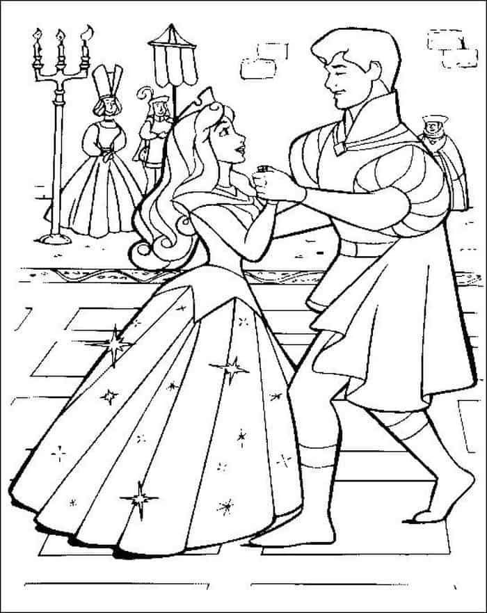 Free sleeping beauty coloring pages pdf