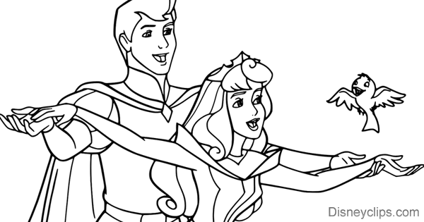 Sleeping beauty coloring pages