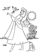 Sleeping beauty coloring pages free coloring pages