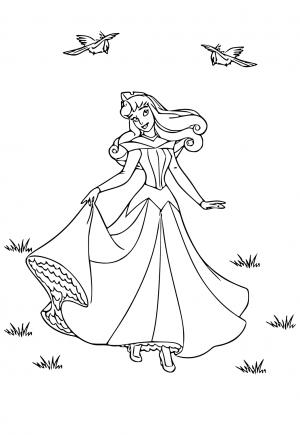 Free printable sleeping beauty coloring pages for adults and kids