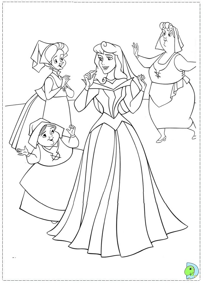 Sleeping beauty coloring page aurora coloring page