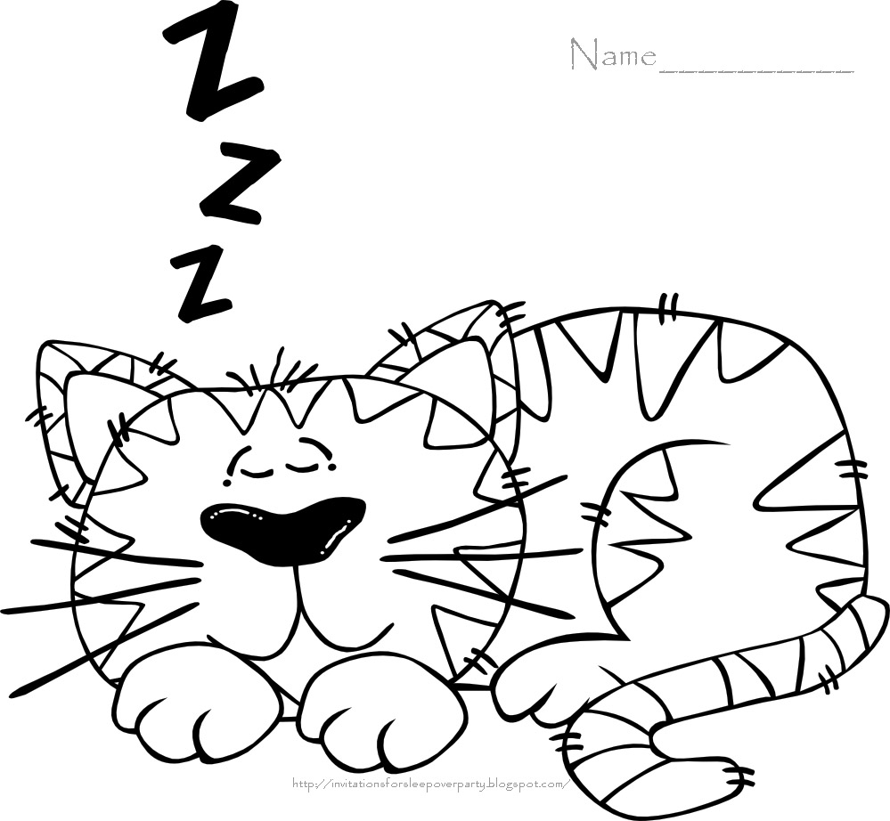 Invitations for sleepover party sleepover party coloring pages