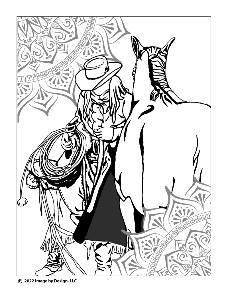 Saddle up your horses coloring page â tracy mattox authorartist graphic designer