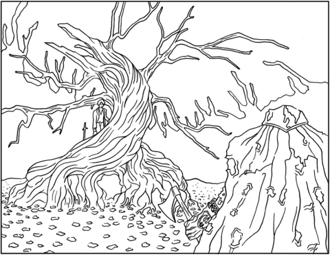 The legend of sleepy hollow coloring page free printable coloring pages