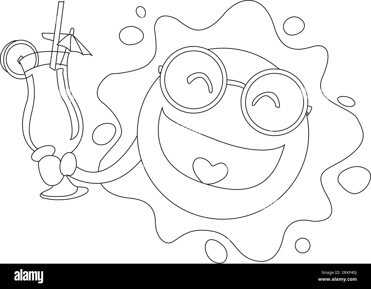 Coloring book page for kids and adults hi