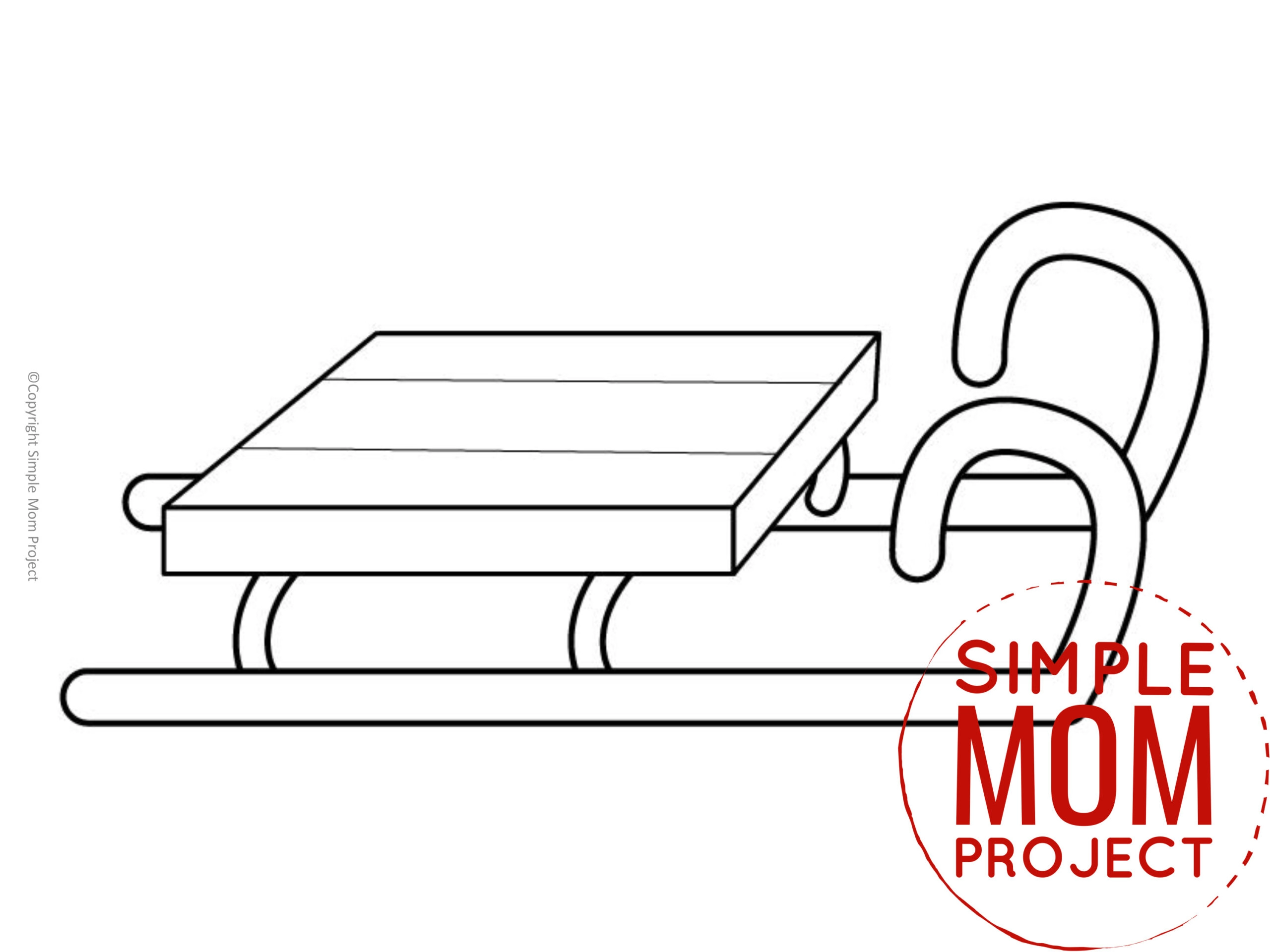 Free printable sled template â simple mom project