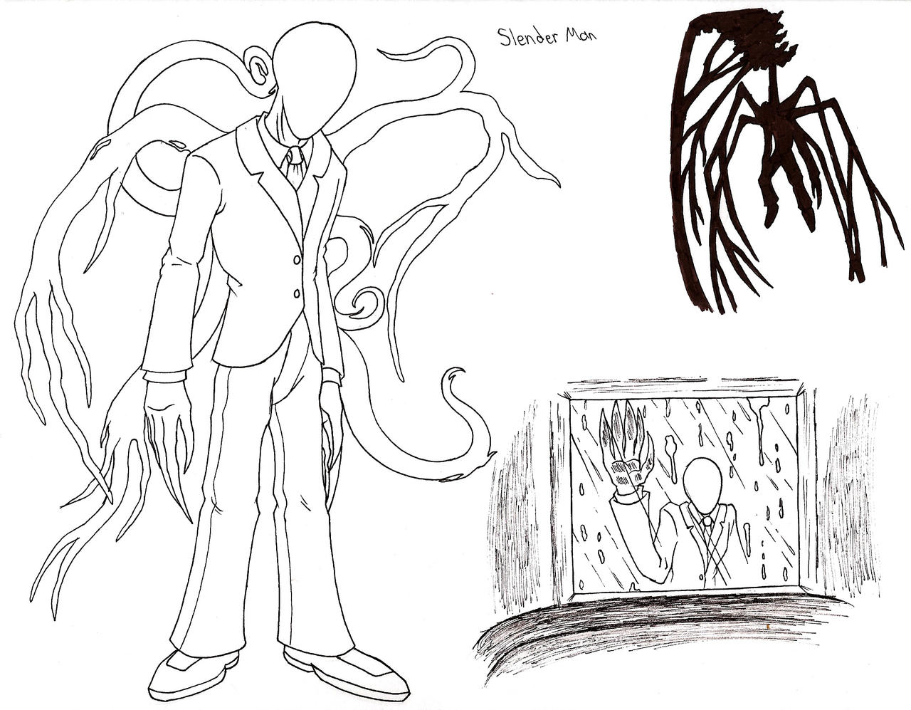 Slender man by demongirl on