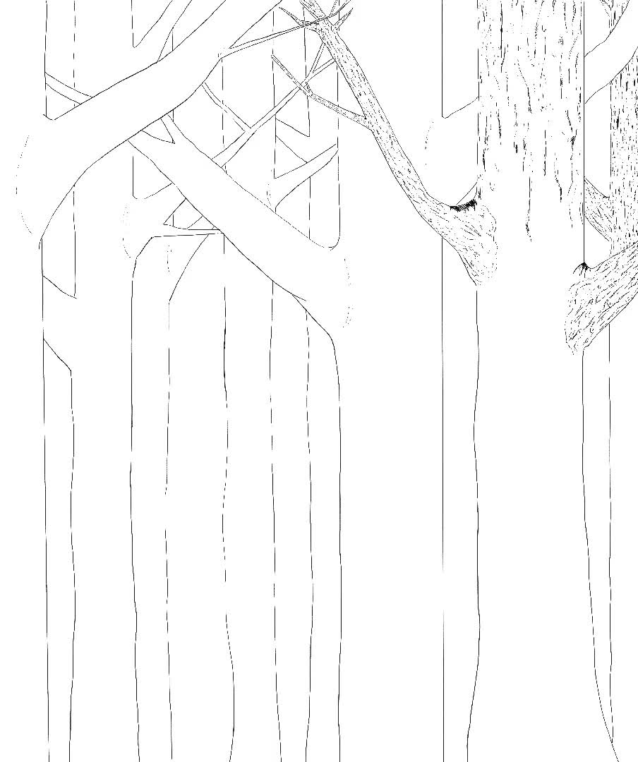 Slenderman coloring page