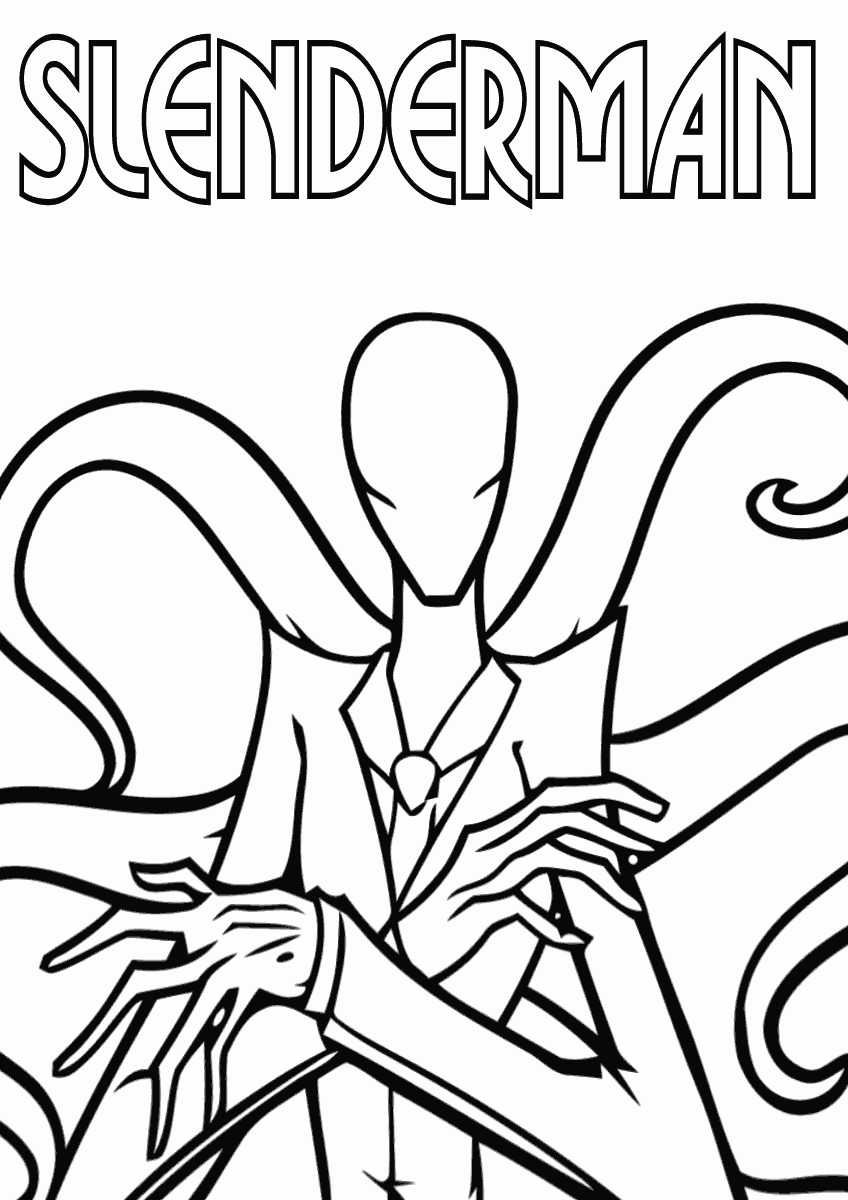 Slender man coloring pages coloring pages to download and print