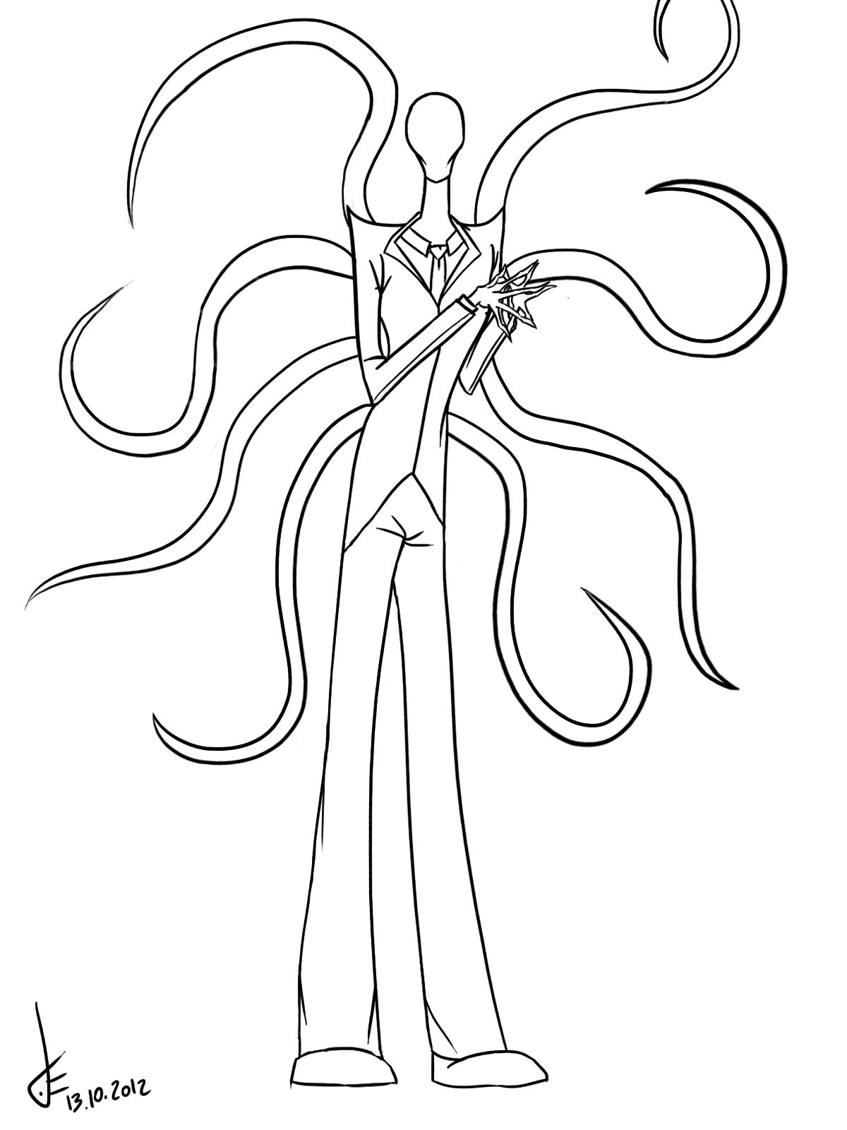 Slender man coloring pages coloring pages printable coloring pages slenderman