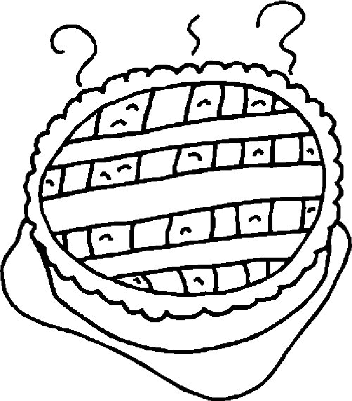 Pie coloring pages