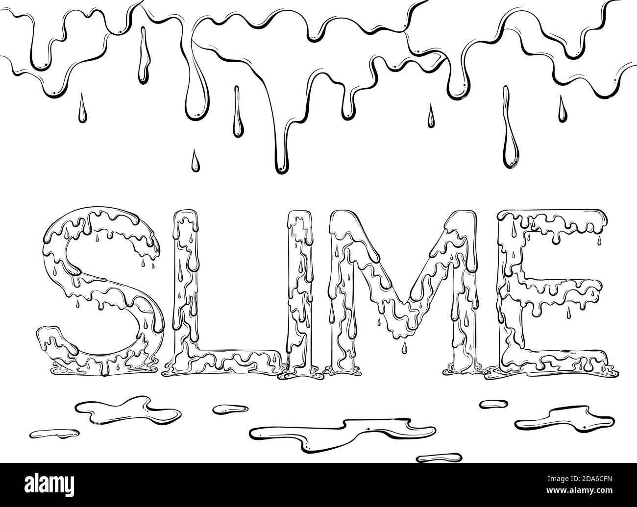 Slime stock vector images