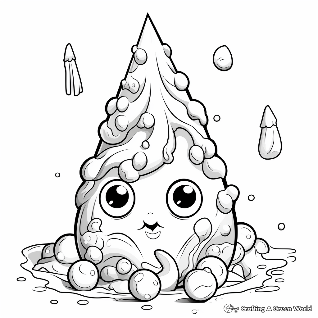 Unicorn poop coloring pages