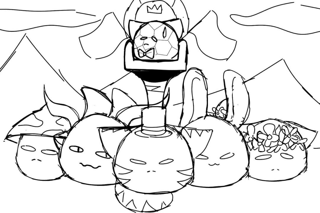 Free slime rancher coloring page