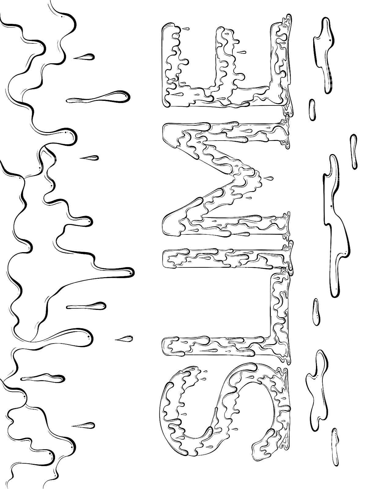 Slime coloring pages