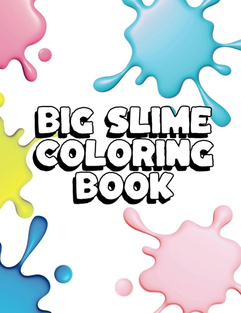 Big slime coloring book wele friends libros