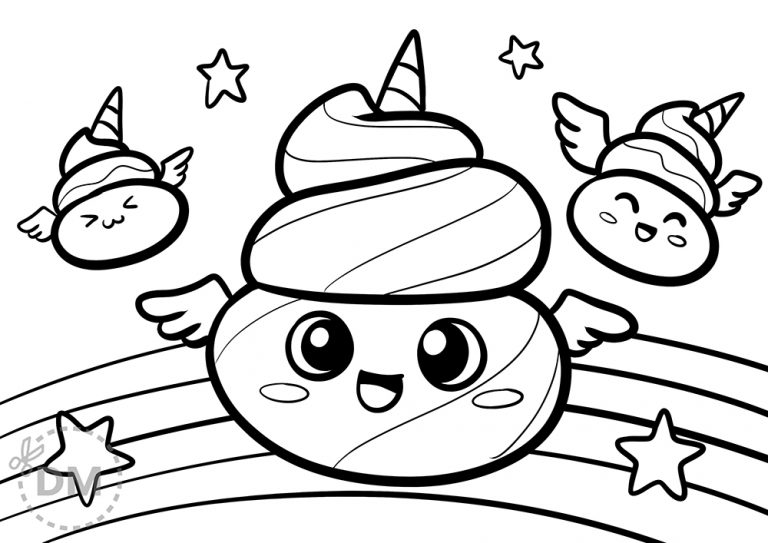 Cool poopsie slime surprise coloring page