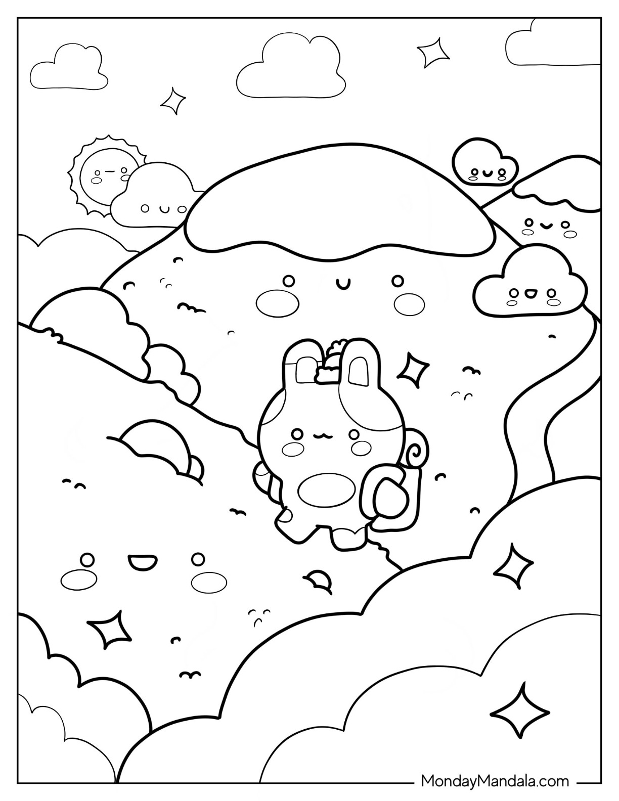 Cute coloring pages free pdf printables