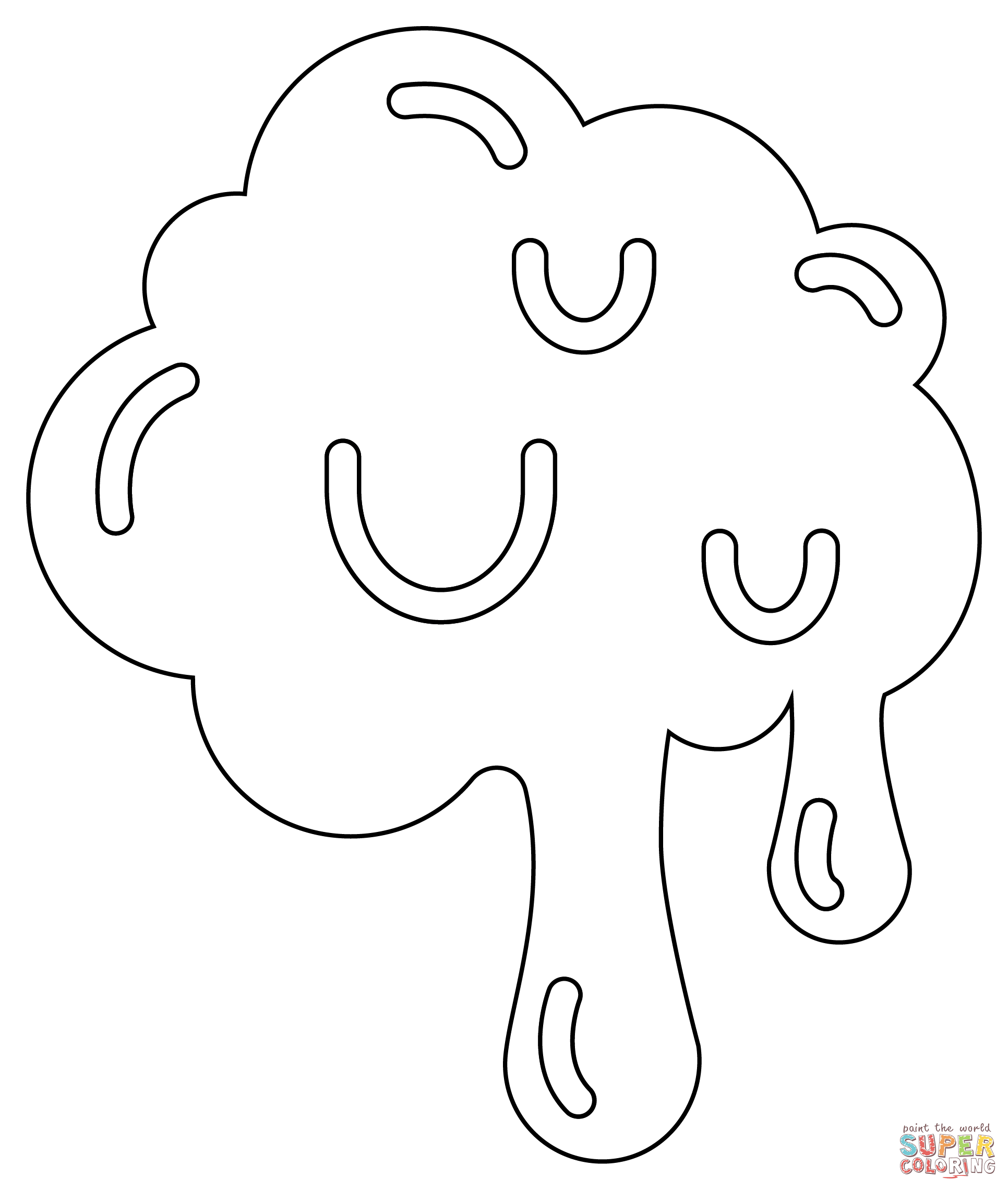 Slime coloring page free printable coloring pages